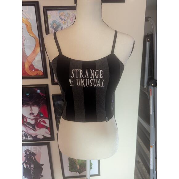 Dolls Kill Tops - Forest Ink Strange and Unusual Crop Top Sz S